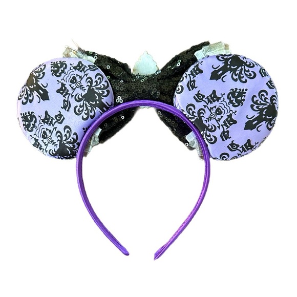 Women’s Disney Inspired Haunted Mansion Minnie Mouse Ears - NWOT - Picture 2 of 4